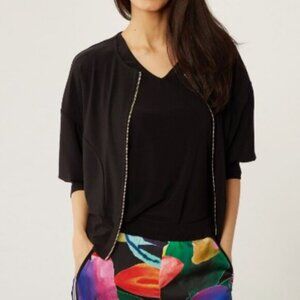 New Marallis Black Puffy 3/4 Sleeve  Jacket Size XL bin 1F